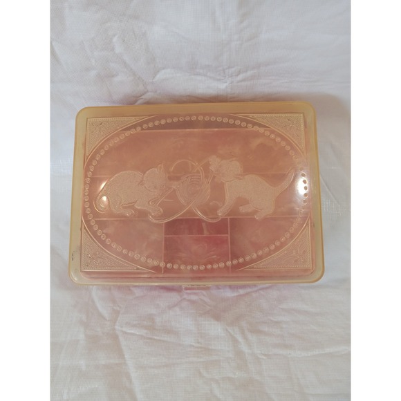 Hommer Mfg Co. Other - Vintage MCM Hommer Mfg Co Cat Kitten Trinket Jewelry Box Organizer